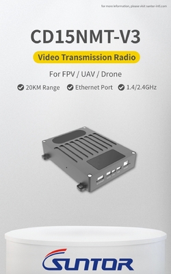 CD15NMT-V3 2.4GHz 15-20KM यूएवी डेटा लिंक वीटीएक्स ड्रोन के लिए हल्के