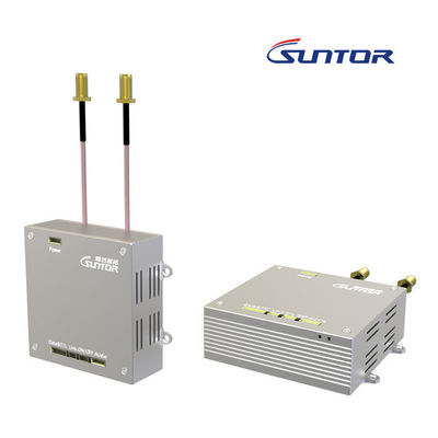 70Mbps ड्रोन यूएवी वीडियो ट्रांसमीटर 1.4GHz आईपी मेष नेटवर्क 8s रिले